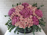 Tender Rose & Hydrangea Flower Box - BK116