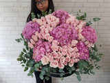 Tender Rose & Hydrangea Flower Box - BK116