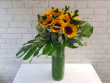 Golden Sunflower Vase - VS107