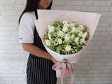 Chamomile & Rose Hand Bouquet - BQ789