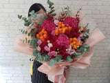 Stunning Rose Hydrangeas Standing Bouquet - BK127