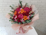 Stunning Rose Hydrangeas Standing Bouquet - BK127