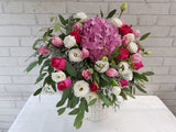 Lively Tulip Roses Flower Box- BK130