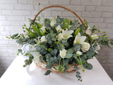 Delight Lily Rose Flower Basket - BK963