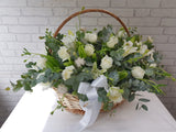 Delight Lily Rose Flower Basket - BK963