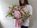 Pink Hydrangeas Flower Box - BK139