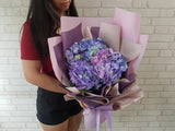 Serene Purple Hydrangea Hand Bouquet - BQ818