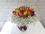 Colorful Tulip in Vase - VS114
