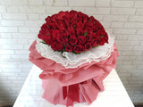Lacy 99 Red Rose Hand Bouquet - BQ814
