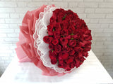 pureseed bq814 + 99 Roses + hand bouquet