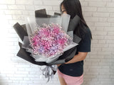 Pink Gradient Baby Breath Hand Bouquet - BQ820