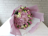 Mix Tulip & Hydrangeas Bouquet - BQ816