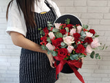 Pink & Red Rose Flower Box - BK146