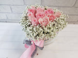 Rose Hearts Flower Box - BK149
