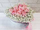 Rose Hearts Flower Box - BK149