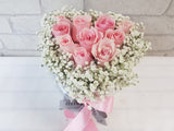 Rose Hearts Flower Box - BK149