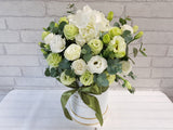 White Eustomas Flower Box - BK148