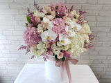 Pink White Hydrangeas Flower Box - BK152