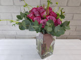 Purple Rose in Vase - VS083