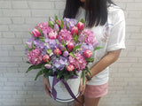 Tulip & Hydrangeas Flower Box - BK138