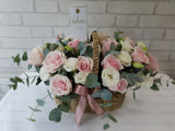 Dior Rose & Eustomas Flower Basket - BK156