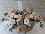 Dior Rose & Eustomas Flower Basket - BK156