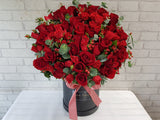 Red Rose Berries Flower Box - BK158