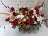 Passionate Rose Phalaenopsis Flower Basket - BK102
