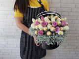 12 Rose Be Mine & Chocolate Flower Box - BK912