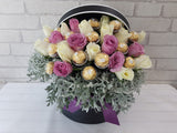 12 Rose Be Mine & Chocolate Flower Box - BK912