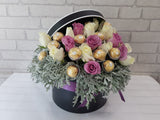 12 Rose Be Mine & Chocolate Flower Box - BK912