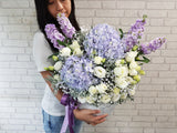 Violet Harmony Hydrangeas Vase - VS120