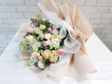 Mix Rose & Carnation Hand Bouquet - BQ827