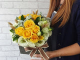 Flamboyant Rose Flower Box - BK692
