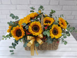 Cheerful Sunflower Basket - BK872