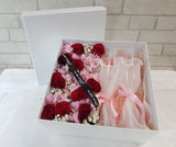 pureseed wn074+ Roses, Hydrangeas and Baby Breath + flower box