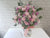 pure seed bk885 purple & light pink roses + baby's breath + eucalyptus leaves table floral arrangement