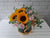 pure seed bk846 sunflowers + baby pink roses + baby's breath + eucalyptus leaves flower box