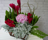 Stunning Rose & Ginger Flower Basket - BK515