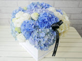 Serene Hydrangea & Eustoma Box - BK591