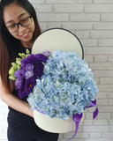 Sky Blue Hydrangeas Flower Box - BK723