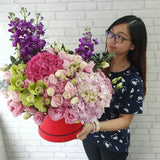 Symphony Hydrangeas Mix Flower Box - BK737