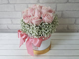 Pink Rose Baby Breath Box - BK745