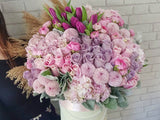Gorgeous Flora Tulip Mix Flower Box -BK758