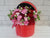 pure seed bk797 red & pink carnation & carnation spray flower box