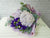 pure seed bq493 pastel purple hydrangeas + purple eustomas + eucalyptus leaves flower bouquet