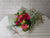 pure seed bq581 pink & hot pink gerberas + green eustomas + ruscus leaves hand bouquet