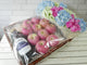 pure seed fr094 + hydrangeas, roses, eustomas, juice and apples basket