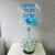 pure seed nb108 + Hydrangeas, Eustomas, with customise wordings on balloon + new born arrangement