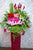pure seed op105 + colorful Gerberas, Roses, Lilies +opening stand